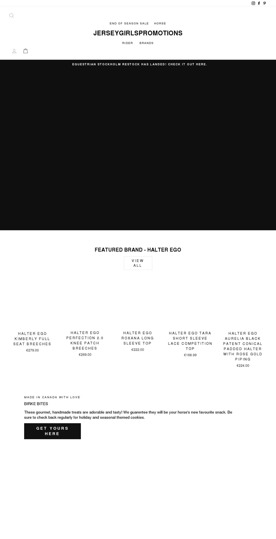 jerseygirlspromotions.com shopify website screenshot