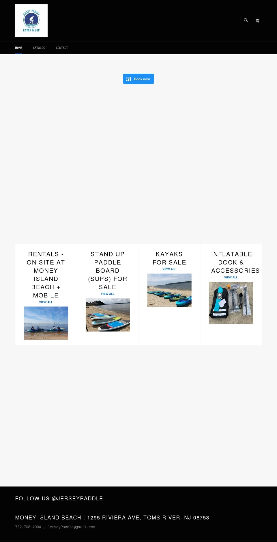 jerseypaddle.com shopify website screenshot
