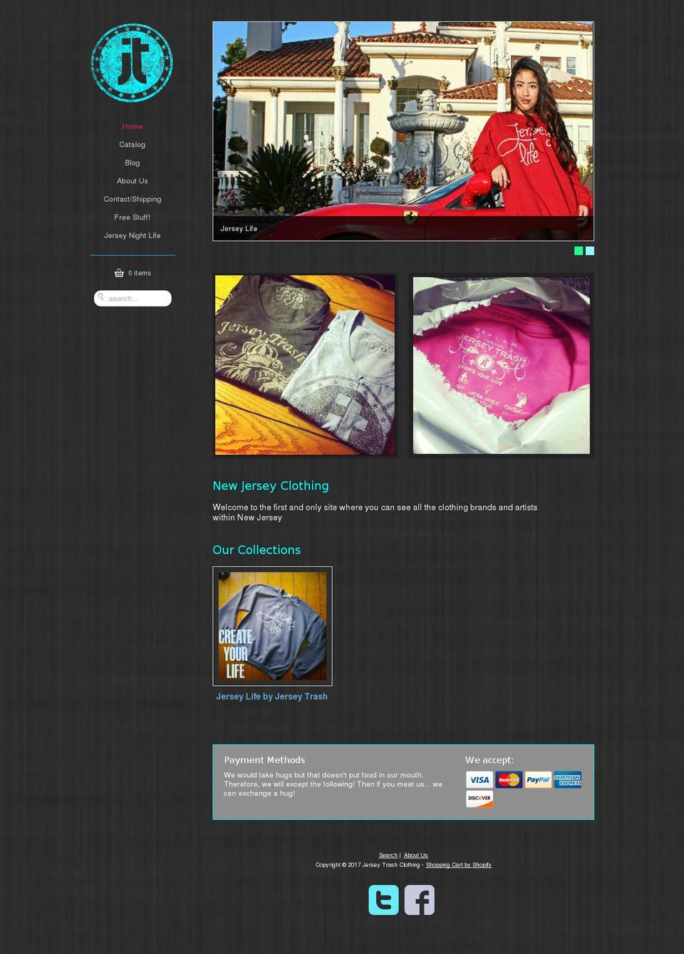 Copy of Pop Shopify theme site example jerseytrash.com