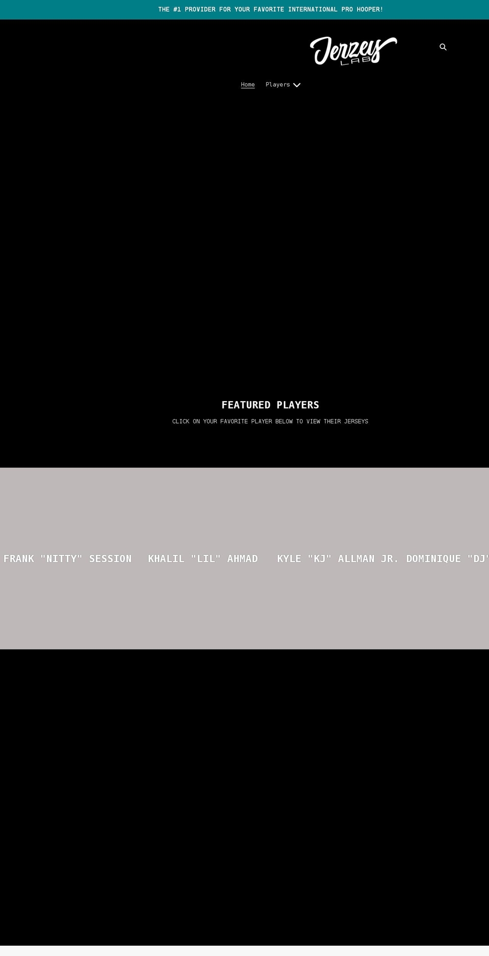 jerzeylab.com shopify website screenshot