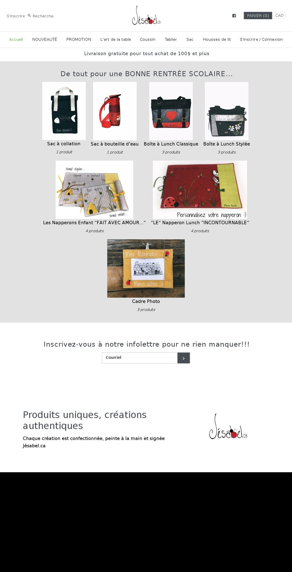 jesabel.ca shopify website screenshot