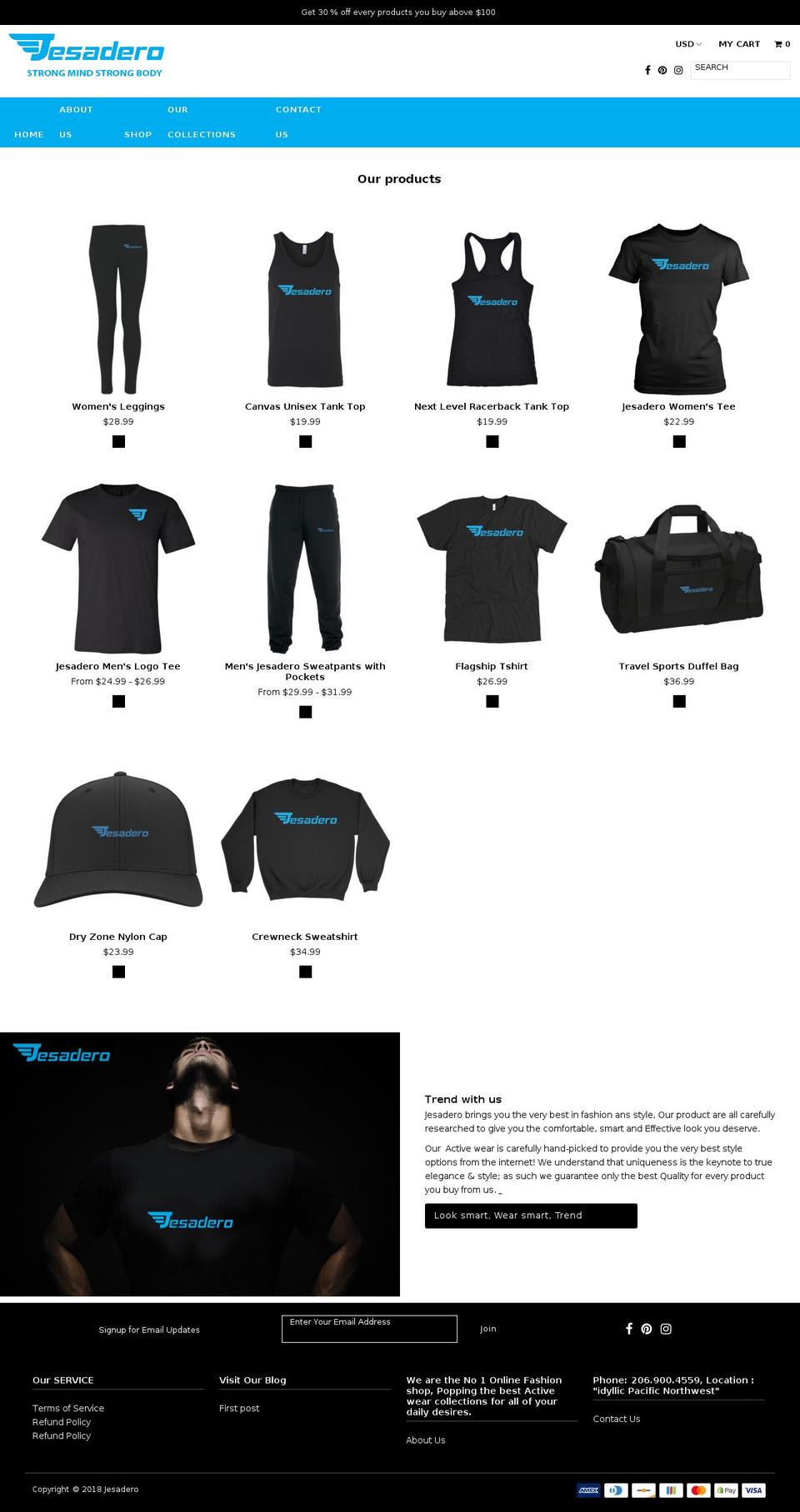 jesadero.com — Shopify storefront screenshot
