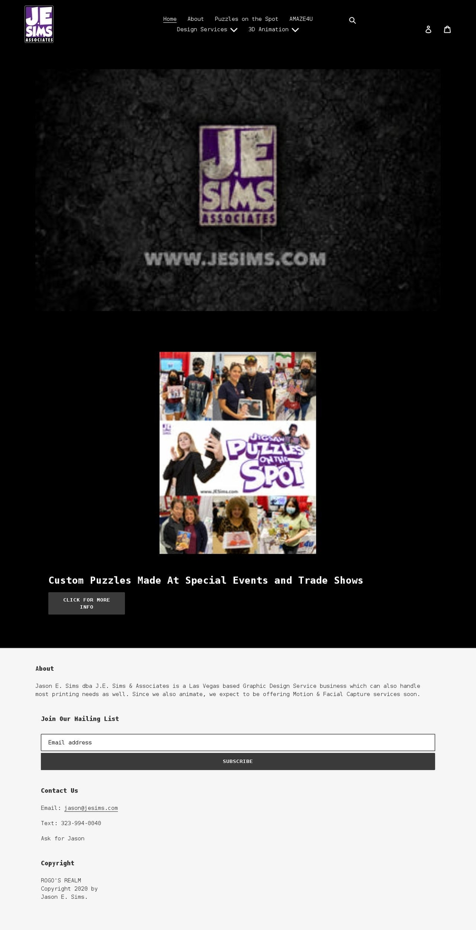 jesims.com shopify website screenshot