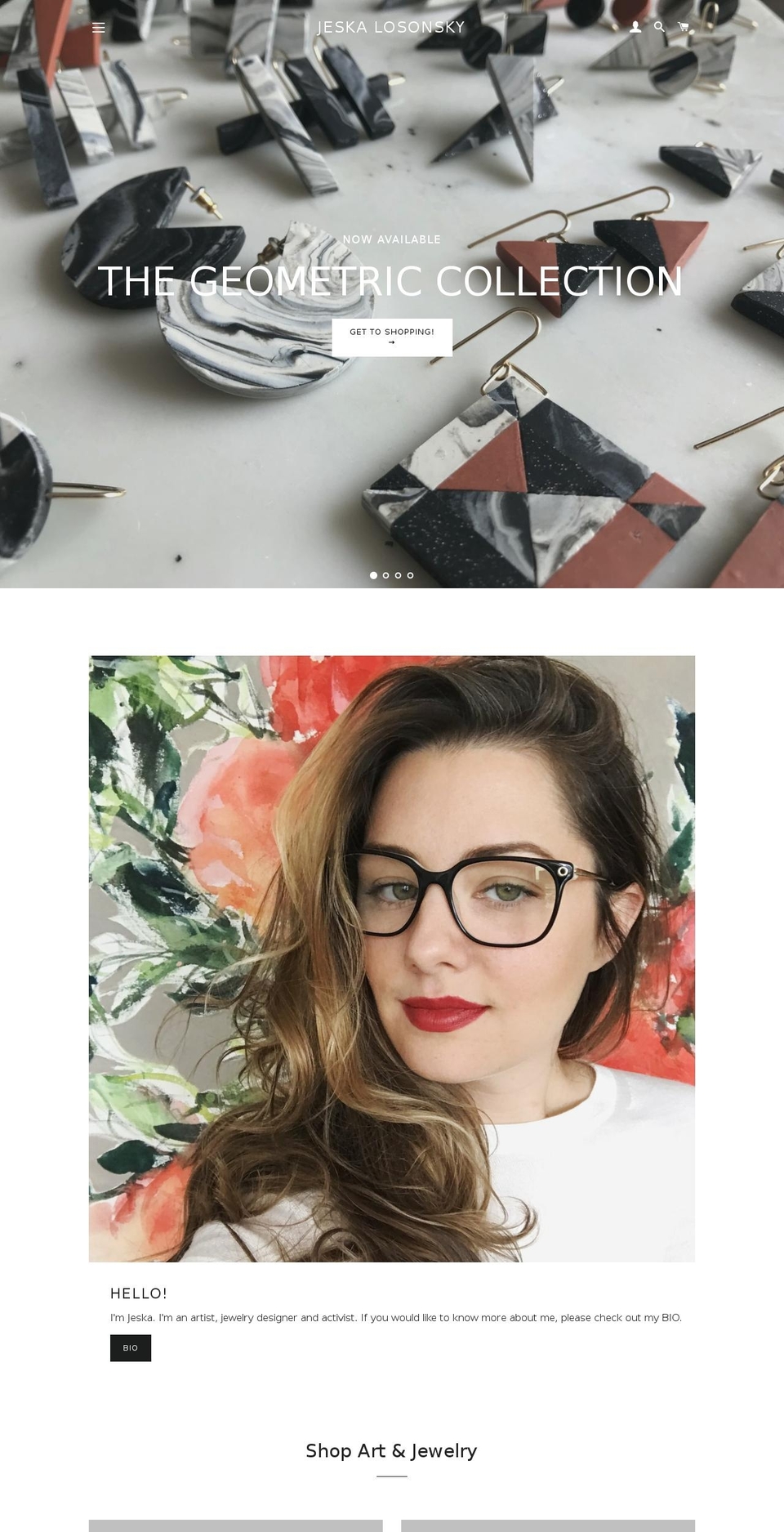 jeskalosonsky.com — Shopify storefront screenshot
