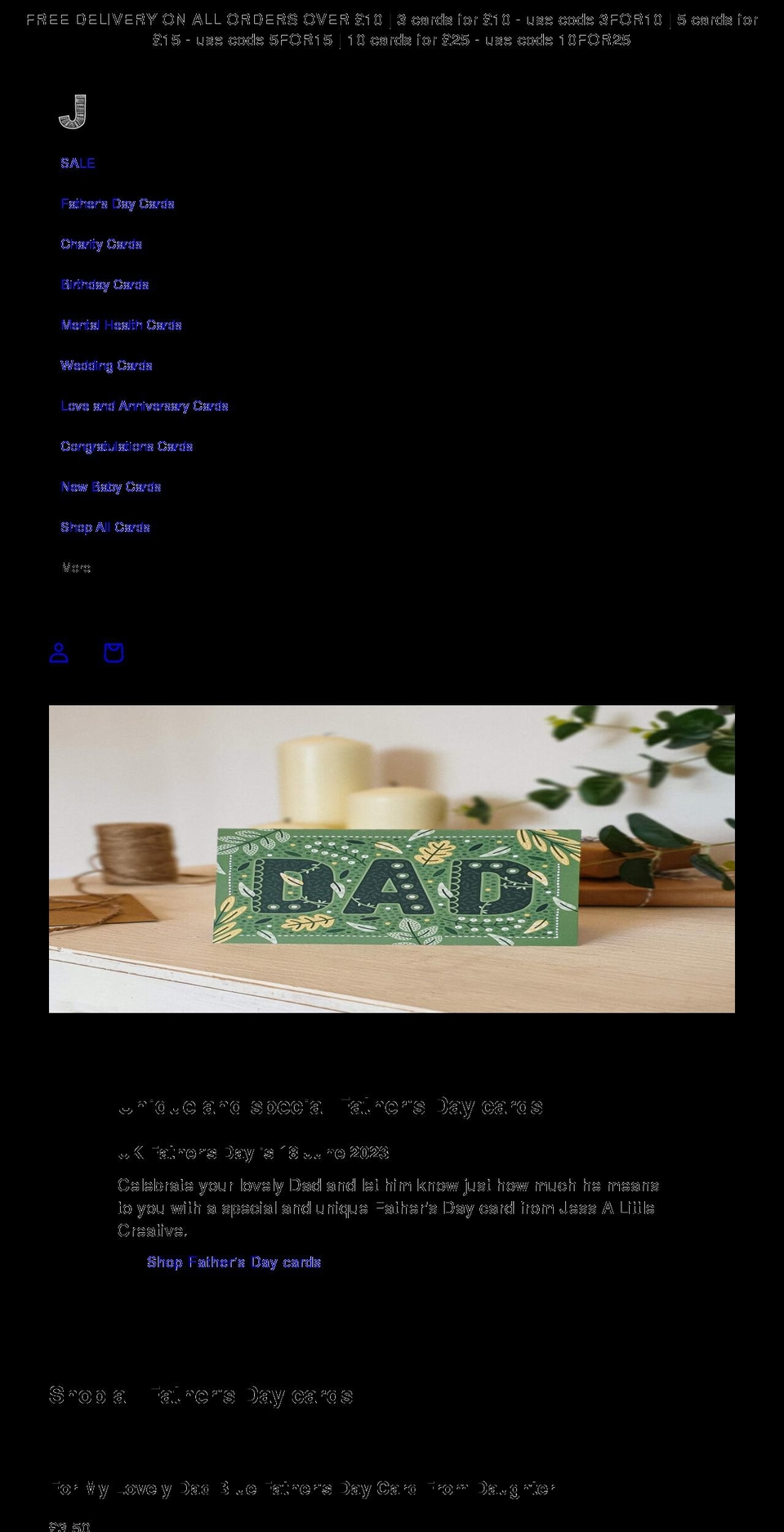 jessalittlecreative.com shopify website screenshot