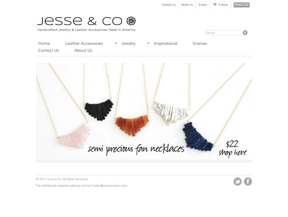 jesseandco.com shopify website screenshot