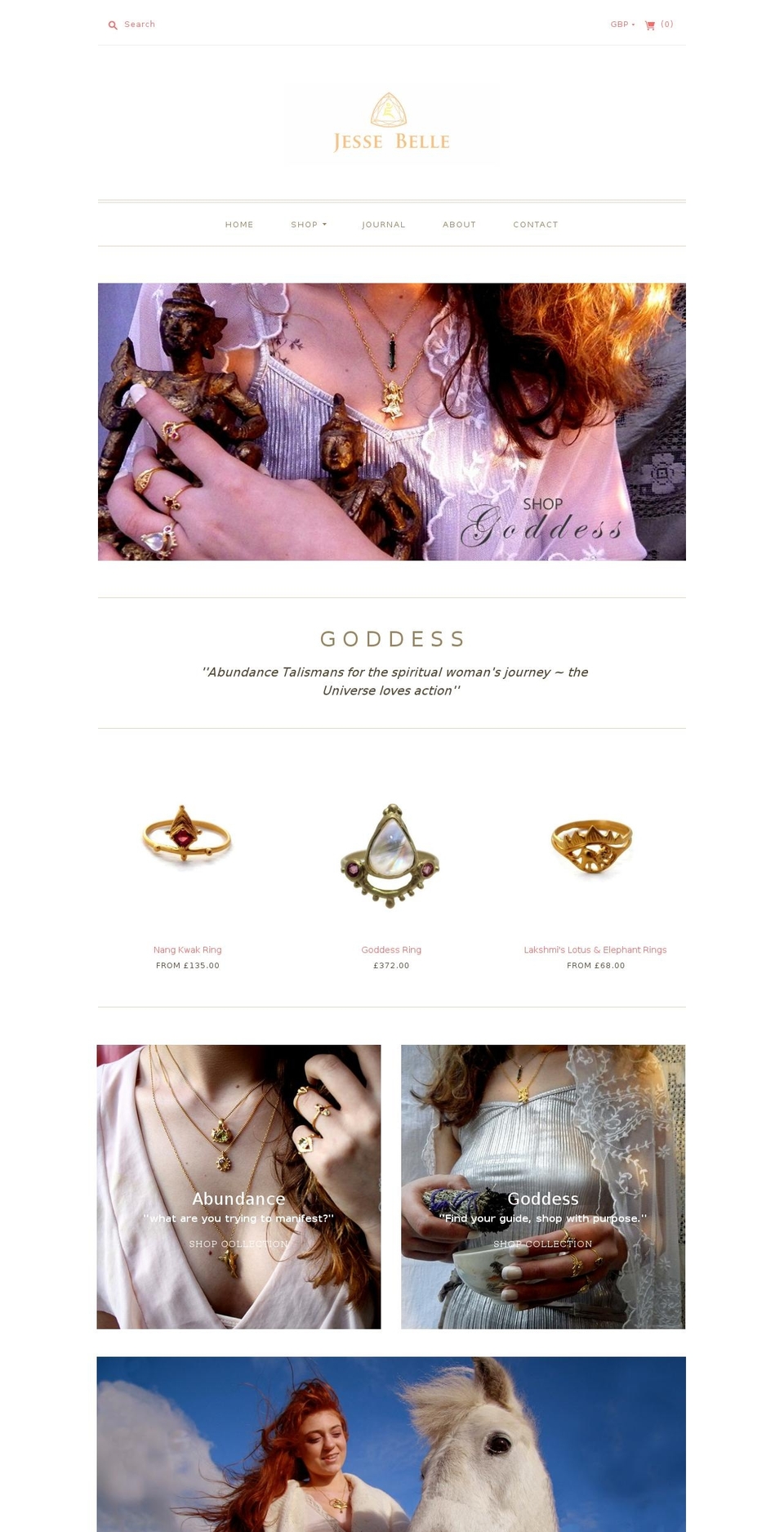 Jesse Belle Shopify theme site example jesseballjewellery.com