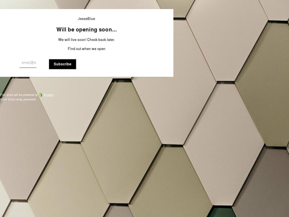 jesseblue.co.uk shopify website screenshot
