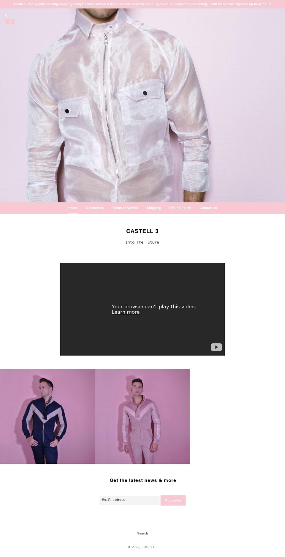 jessecastell.com shopify website screenshot
