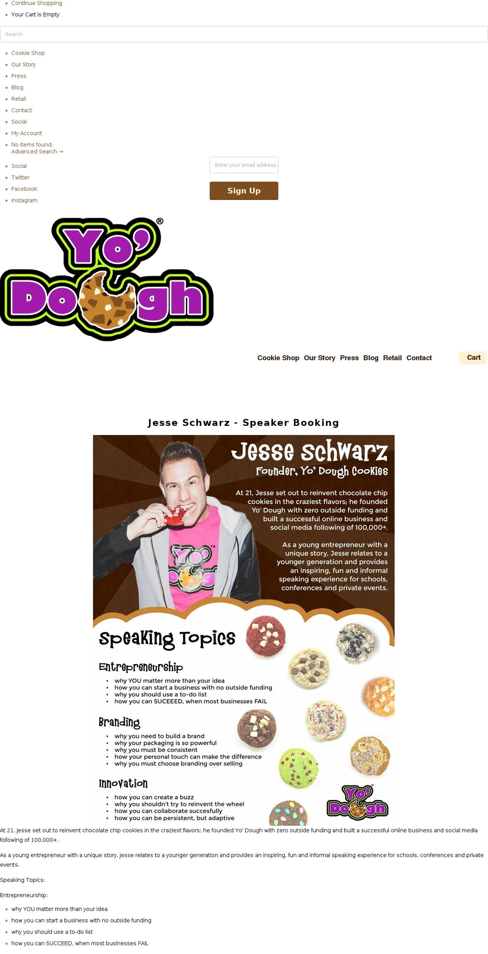 jesseschwarz.com shopify website screenshot