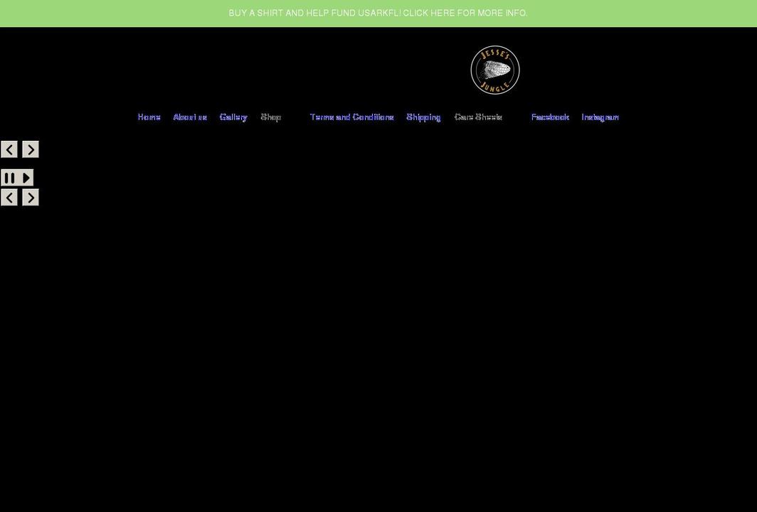 jessesjungle.com shopify website screenshot