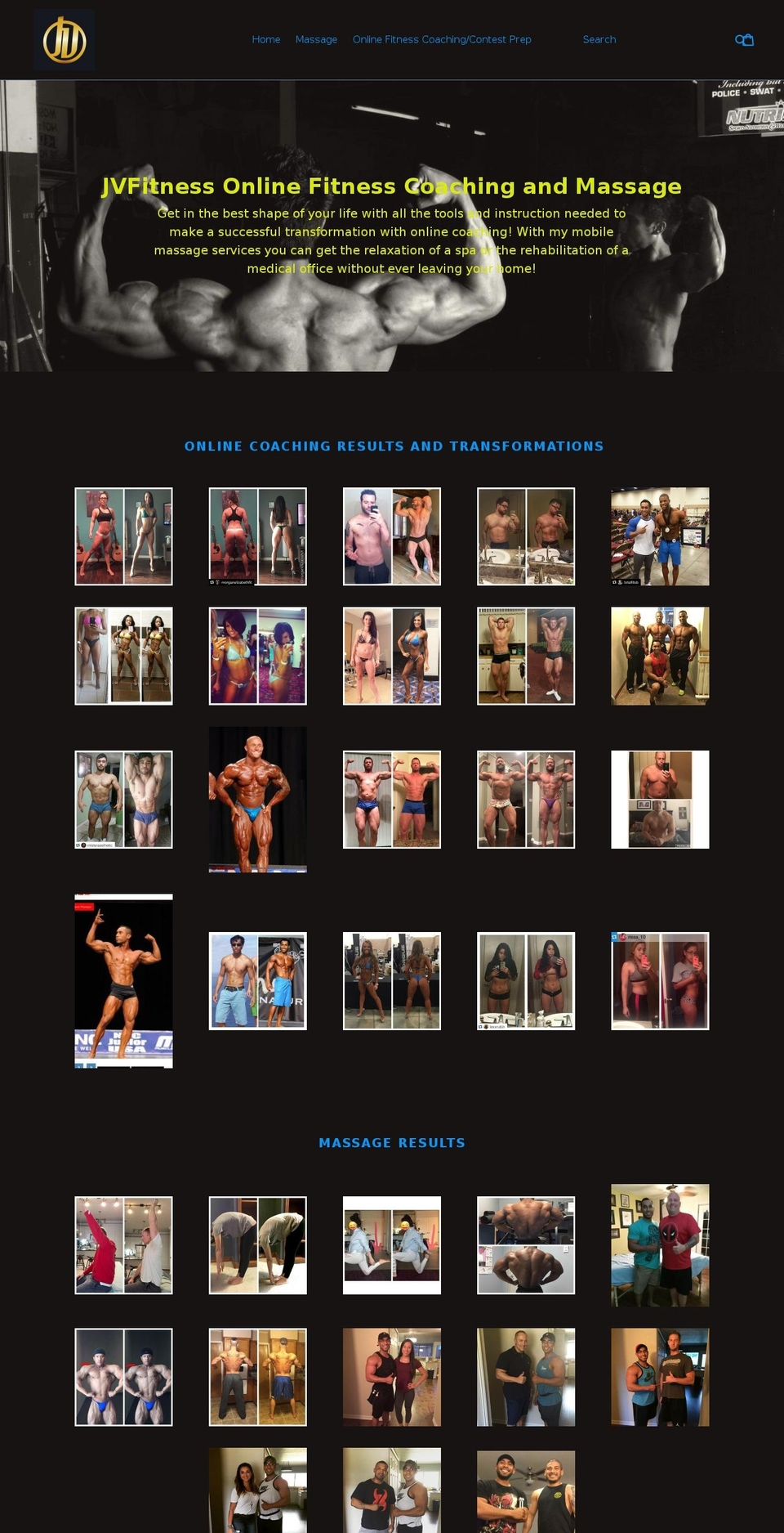 jessevfitness.com shopify website screenshot