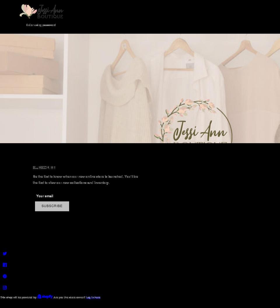 jessiannboutique.com shopify website screenshot