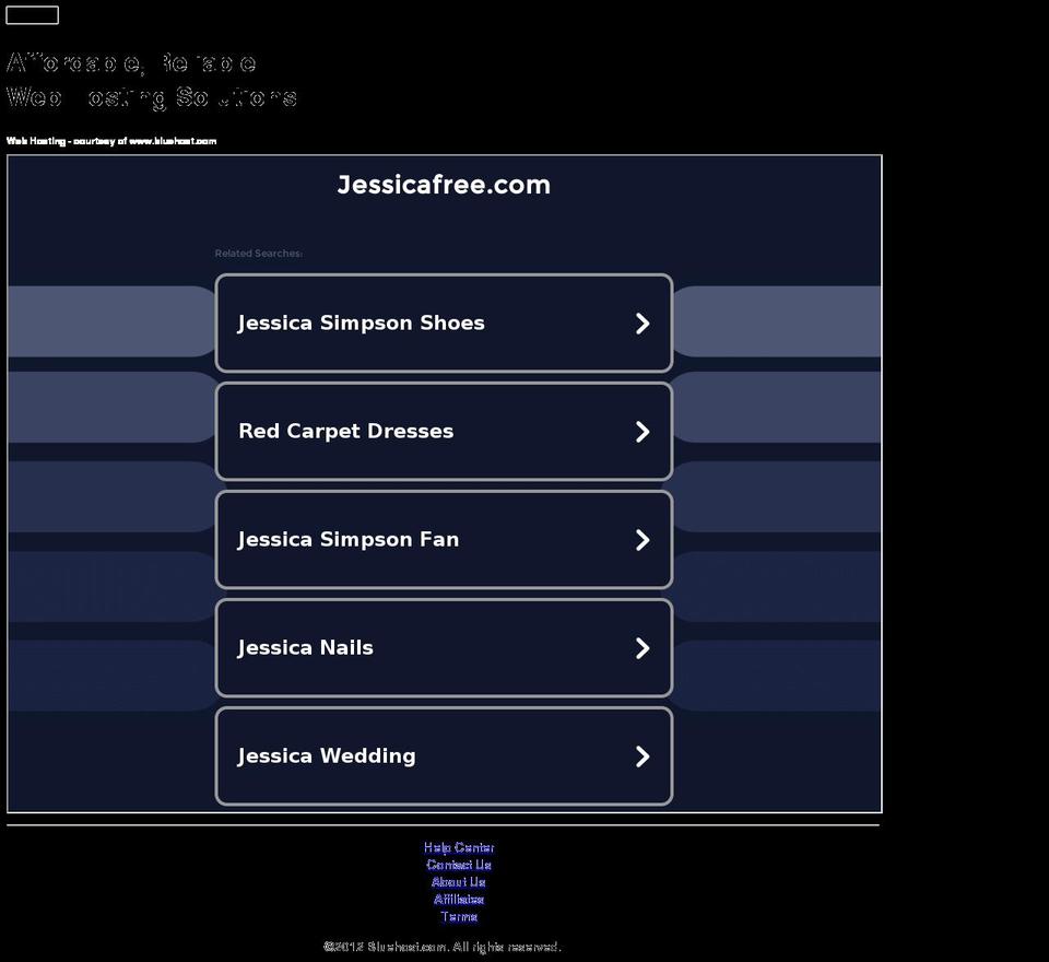 jessicafree.com — Shopify storefront screenshot
