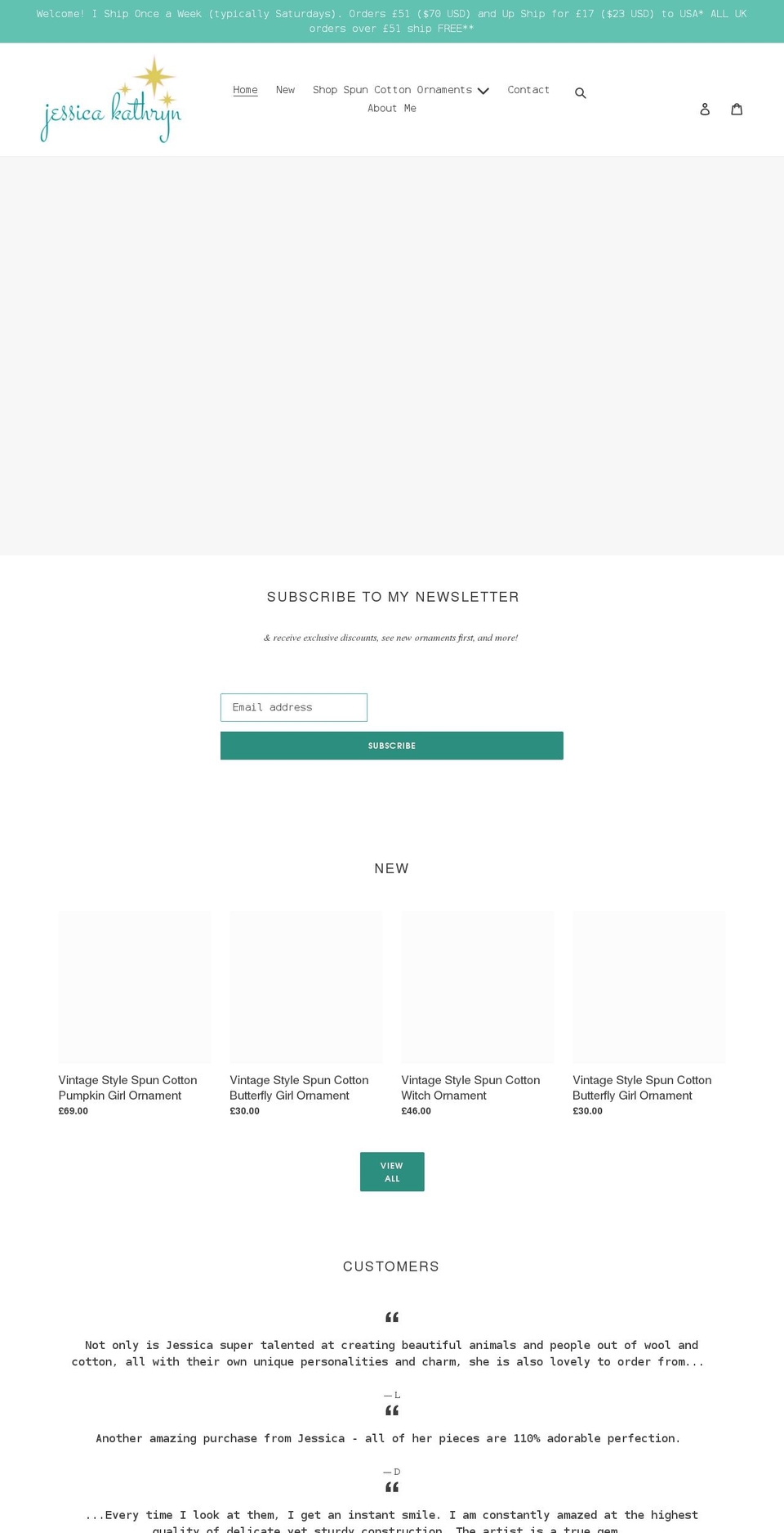 jessicakathrynart.com shopify website screenshot