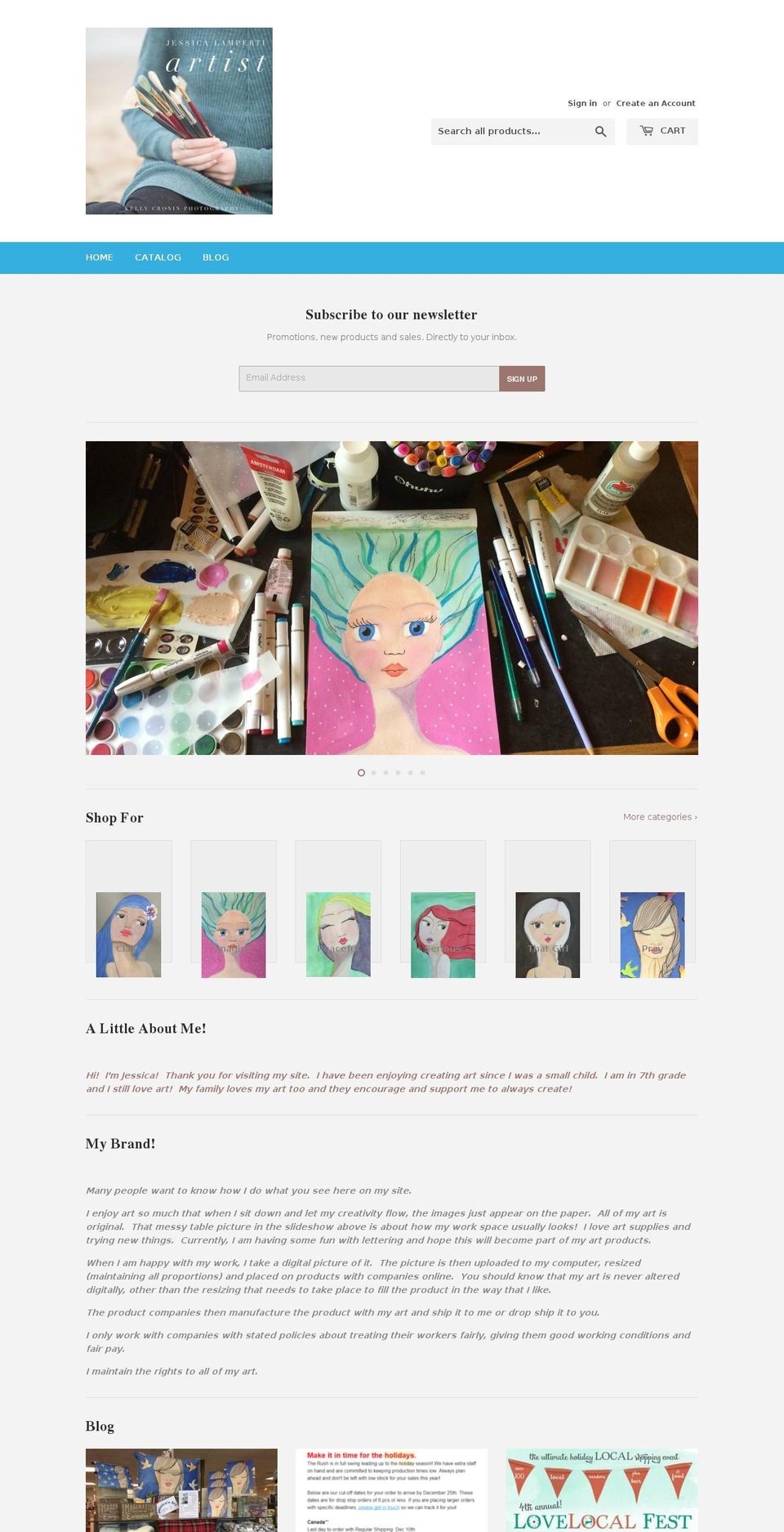 jessicalamperti.com — Shopify storefront screenshot