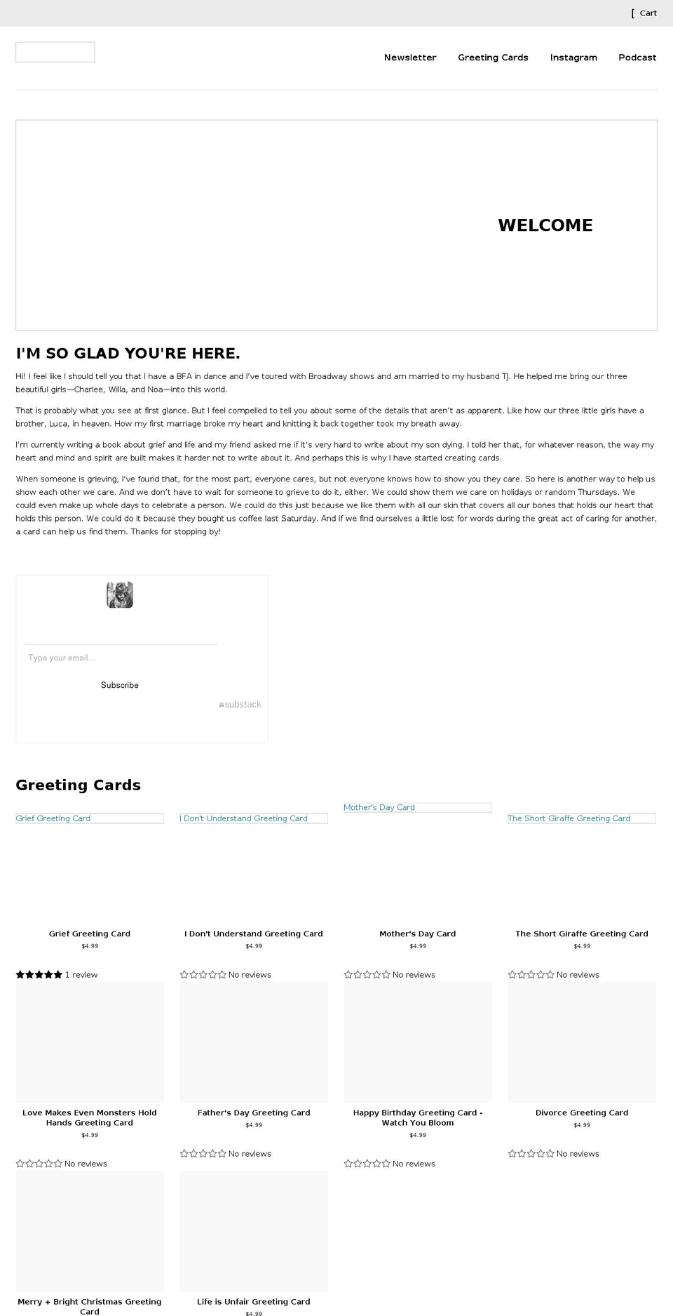 jessicalatshaw.com shopify website screenshot