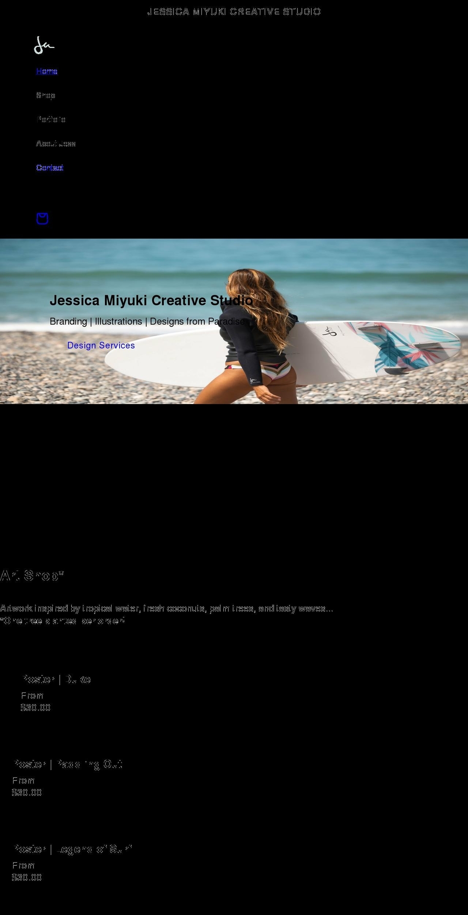 jessicamiyuki.com shopify website screenshot