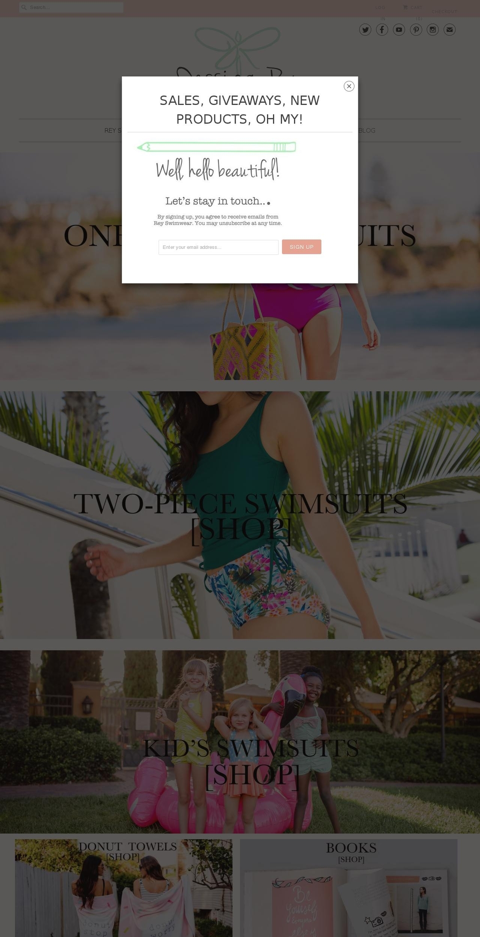 jessicarey.com shopify website screenshot