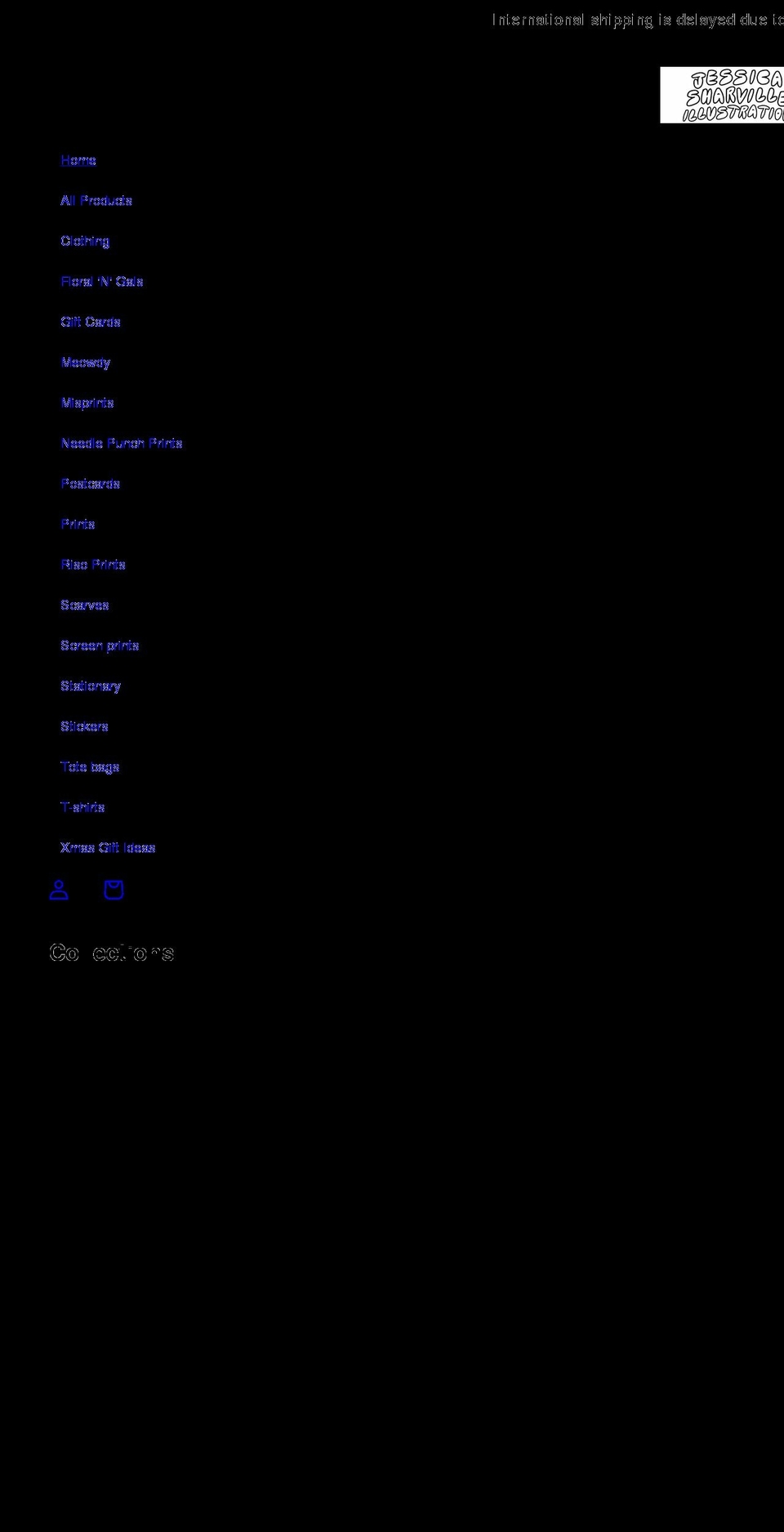 jessicasharvilleshop.com shopify website screenshot