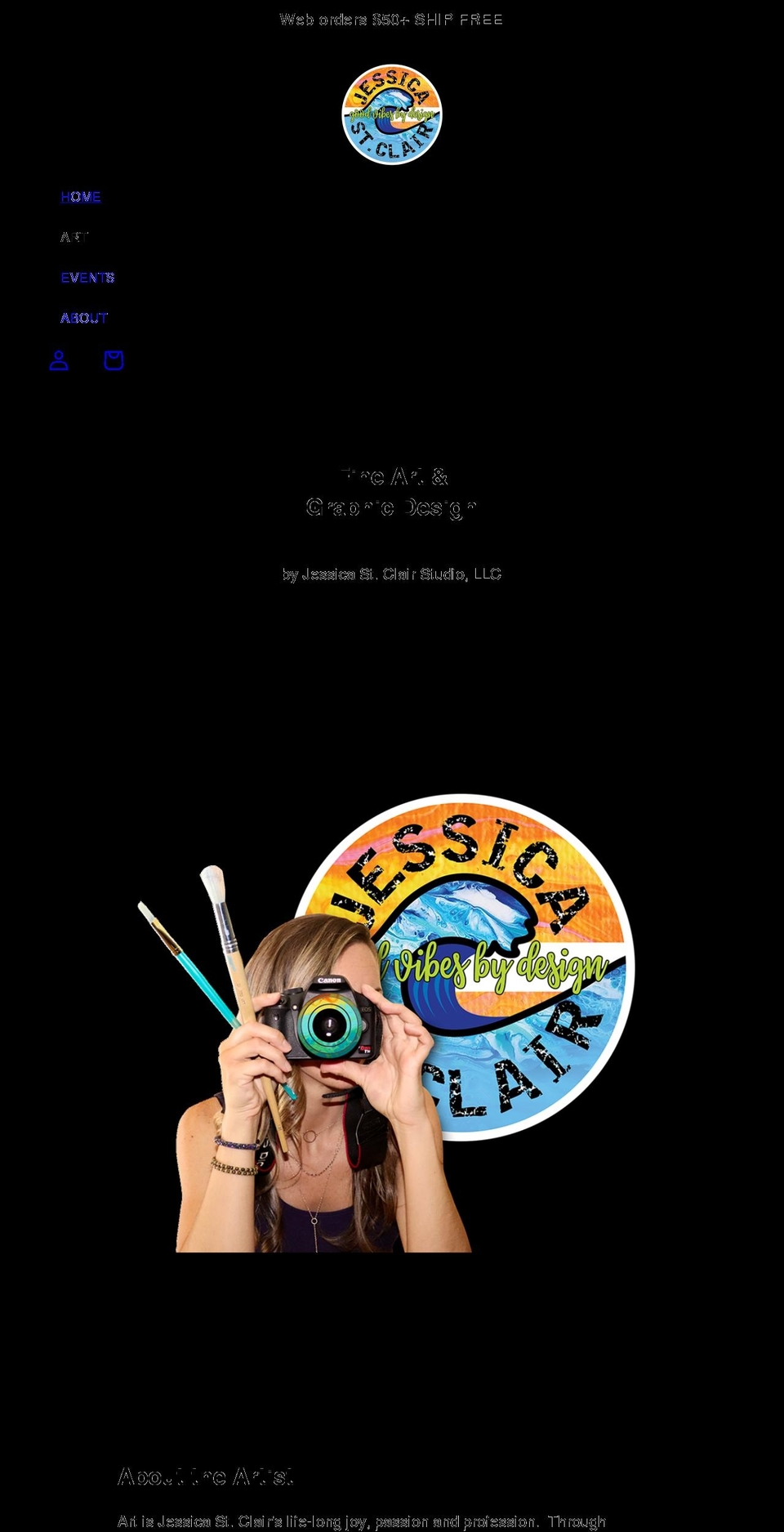 jessicastclairstudio.com shopify website screenshot
