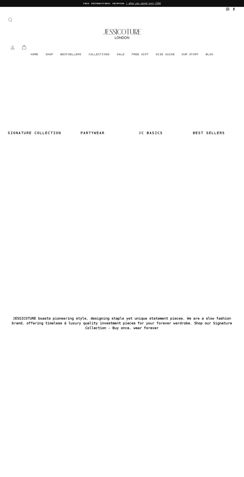 jessicoture.com shopify website screenshot