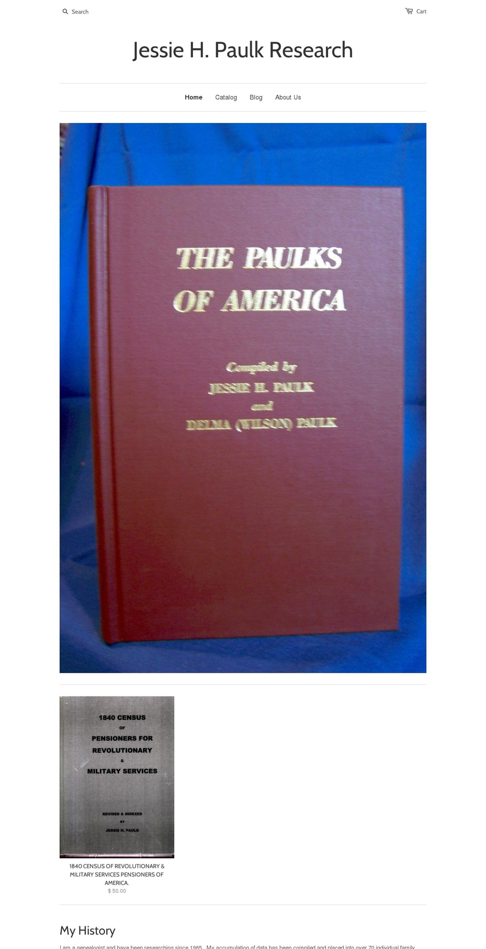 jessiehpaulk.com shopify website screenshot