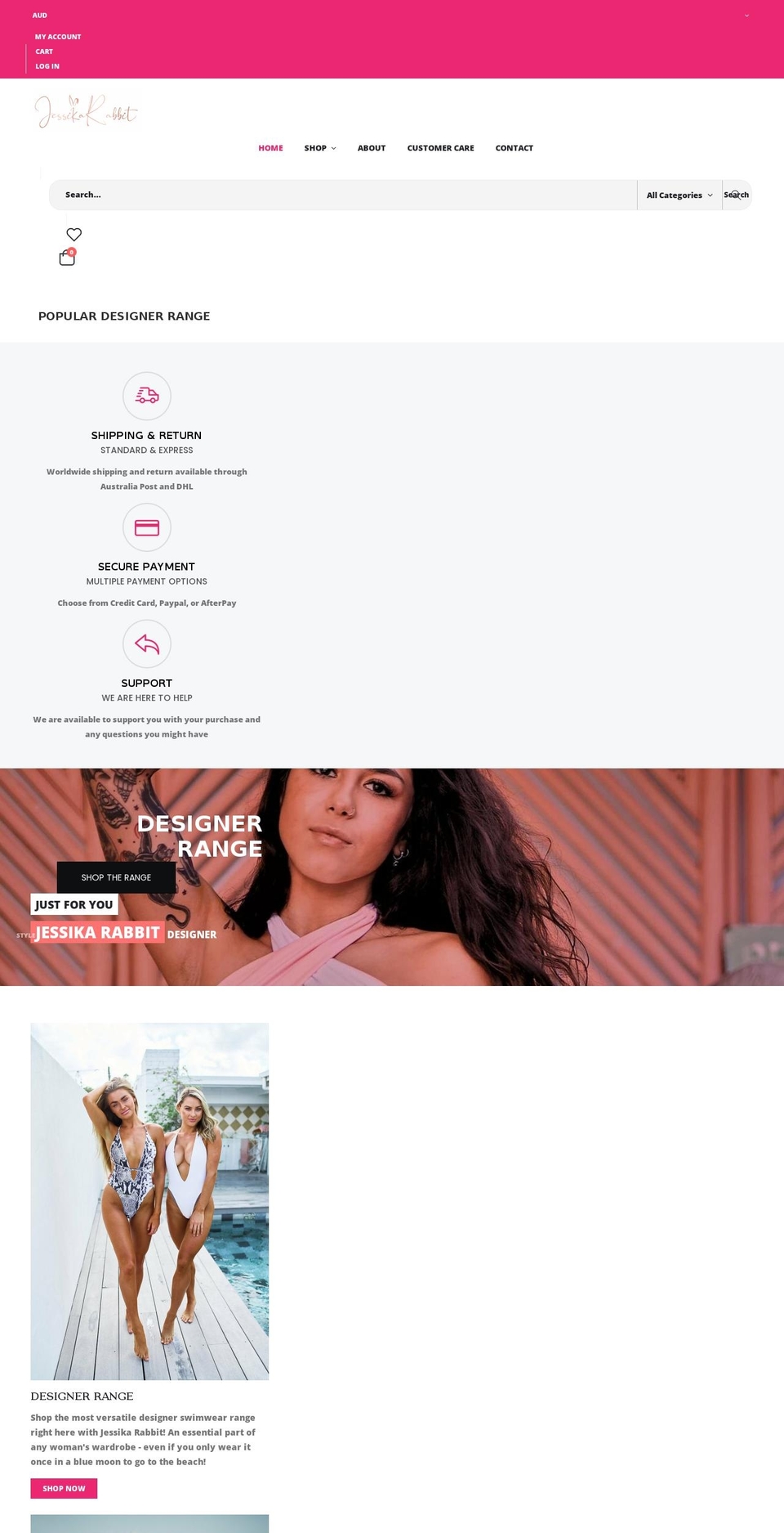 jessikarabbit.com shopify website screenshot