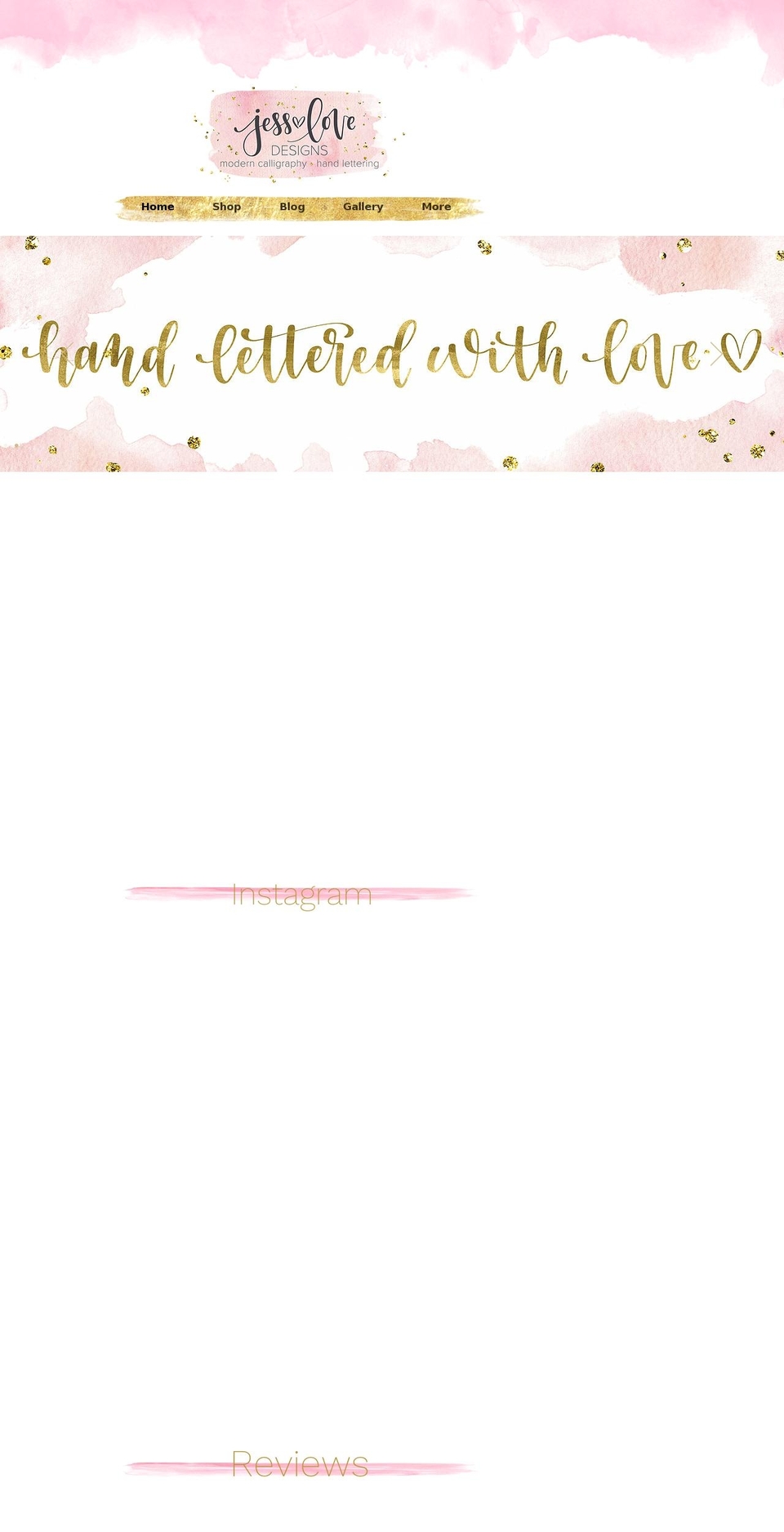 jesslovedesigns.com shopify website screenshot