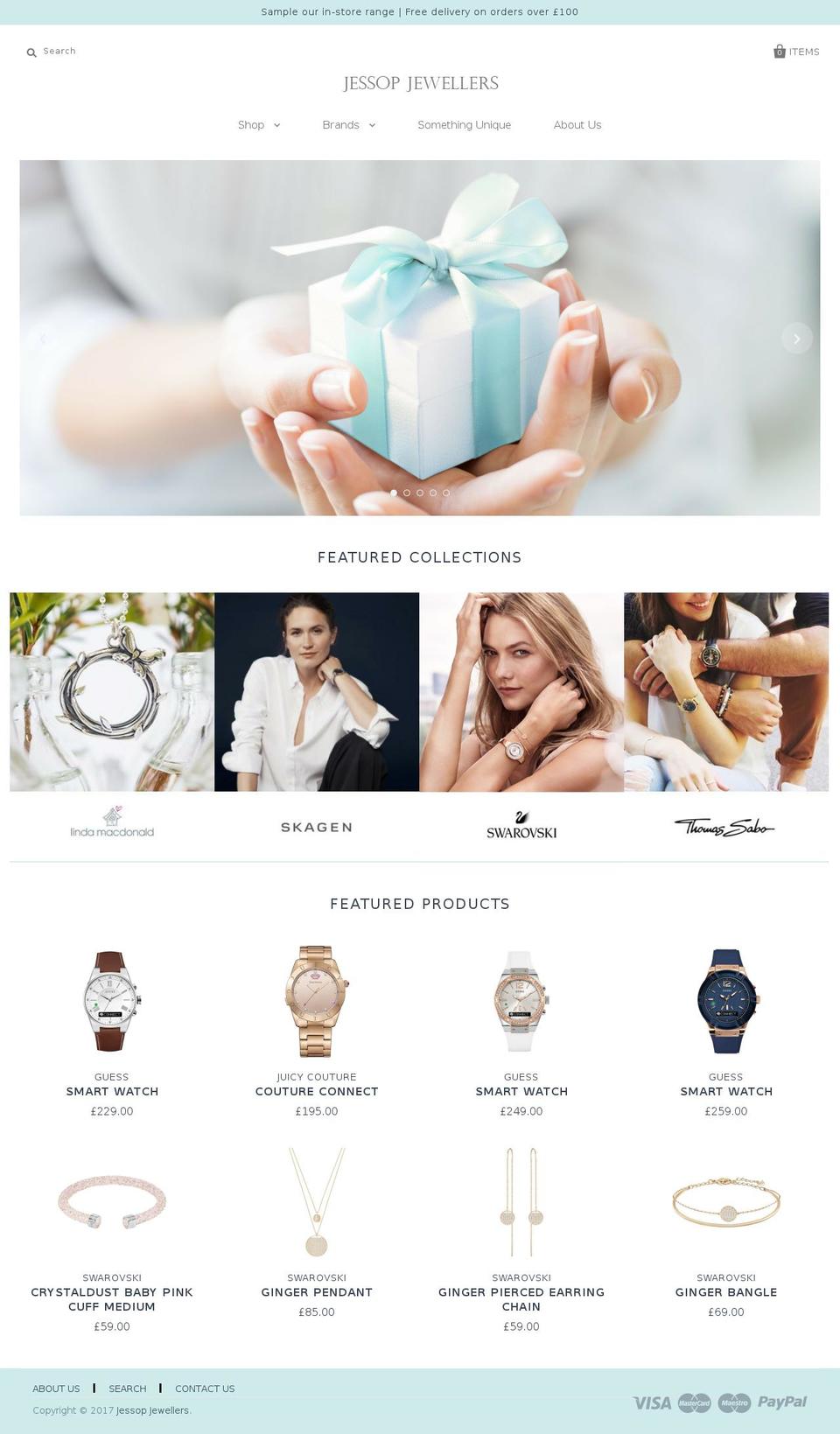 jessopjewellers.com shopify website screenshot