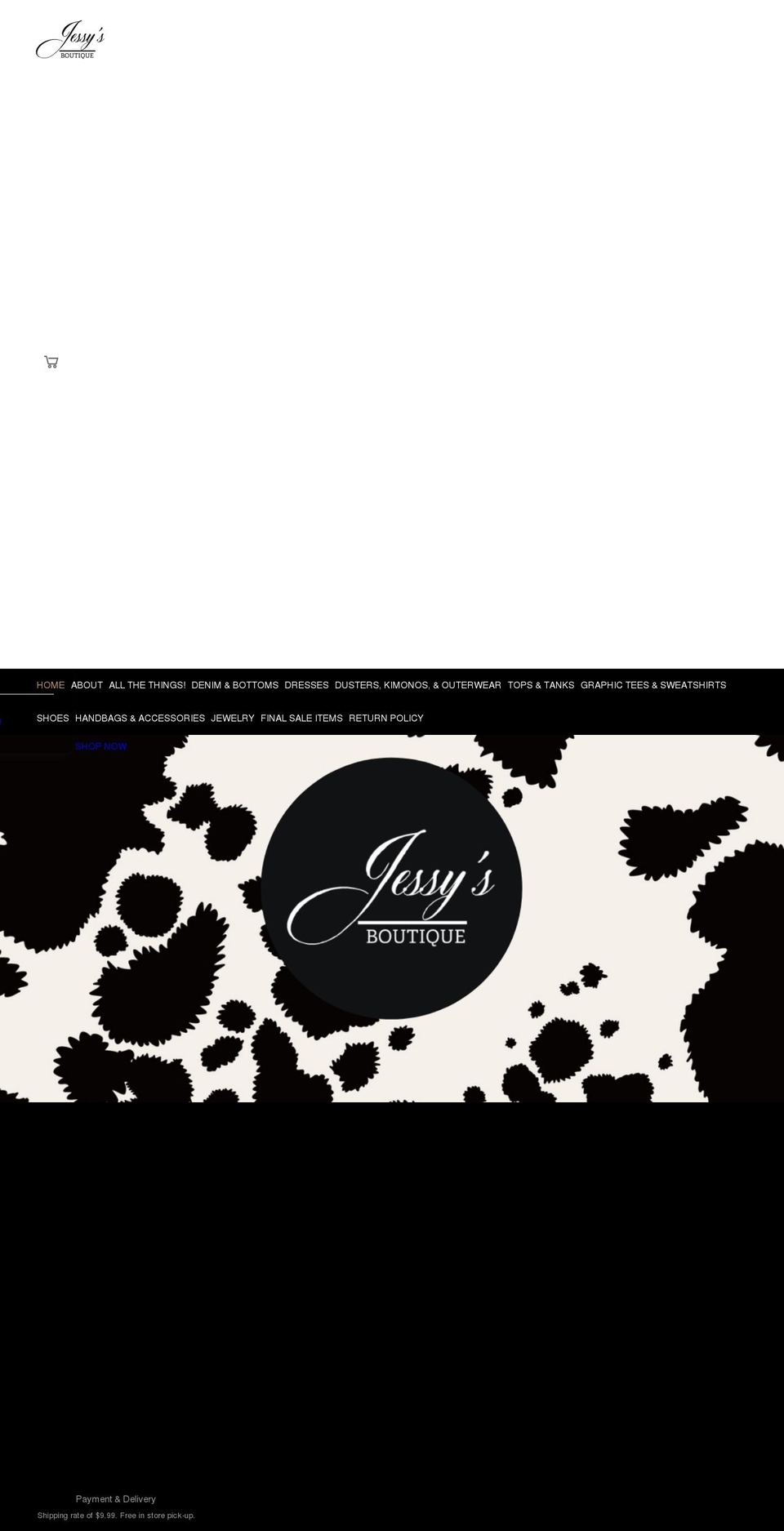 Molla Shopify theme site example jessysboutique.com