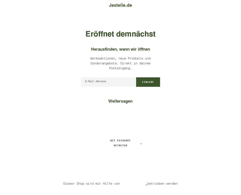 jestelle.com shopify website screenshot