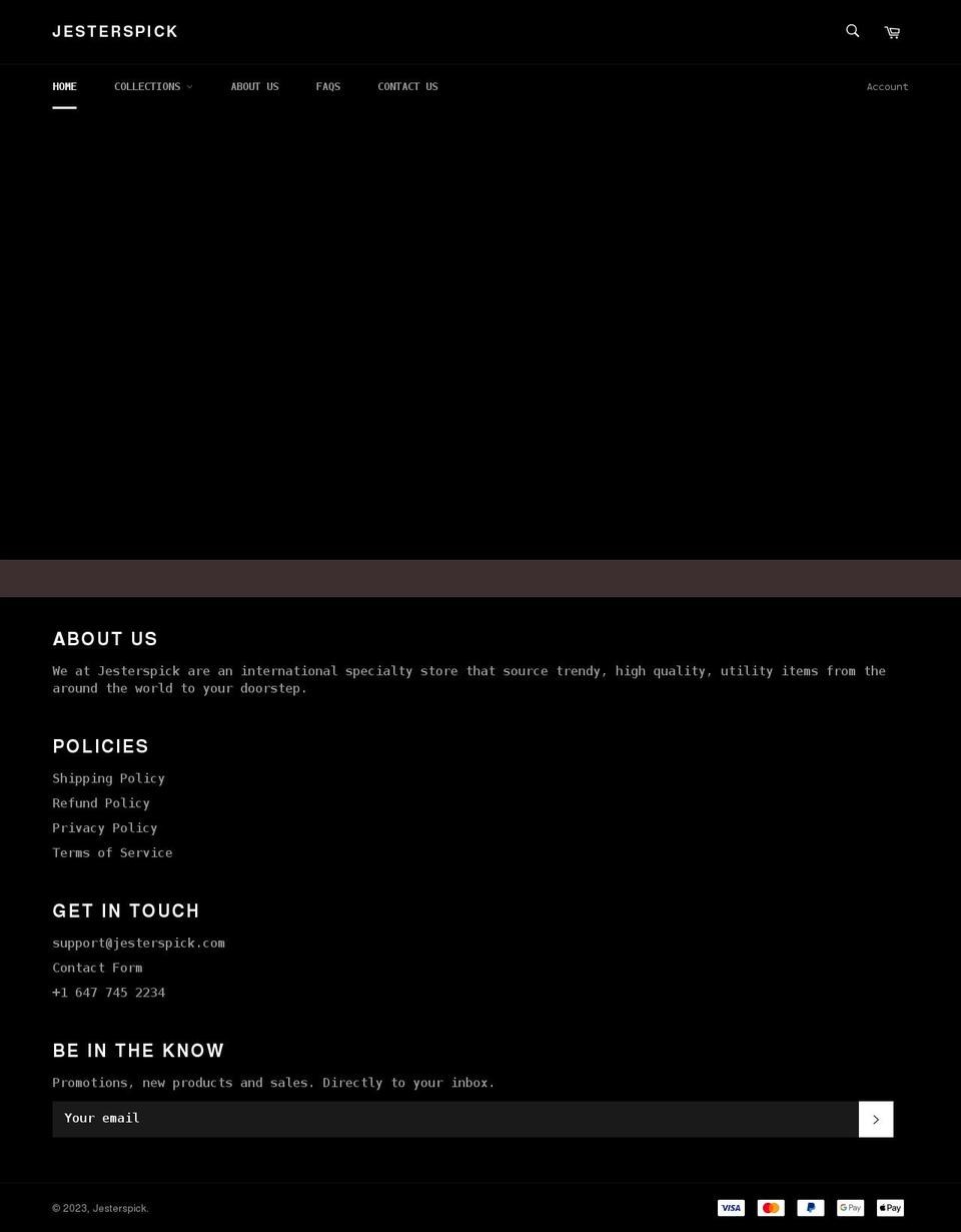 jesterspick.com shopify website screenshot