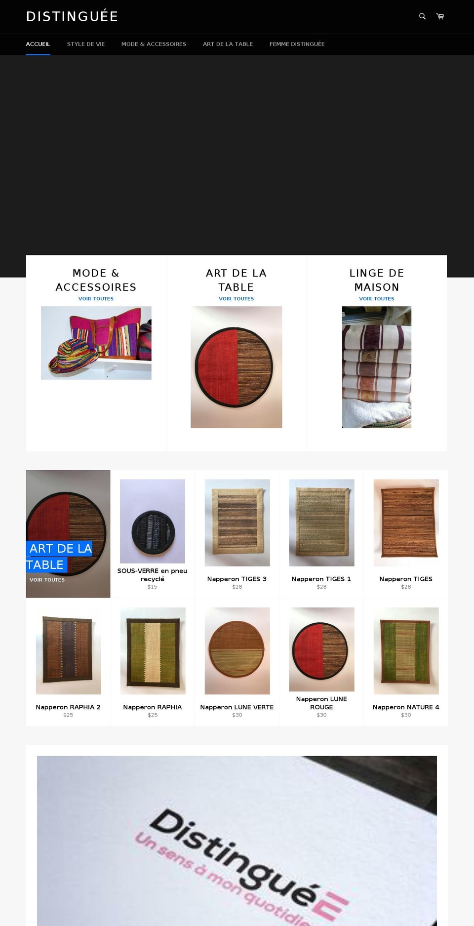 jesuisdistinguee.com — Shopify storefront screenshot