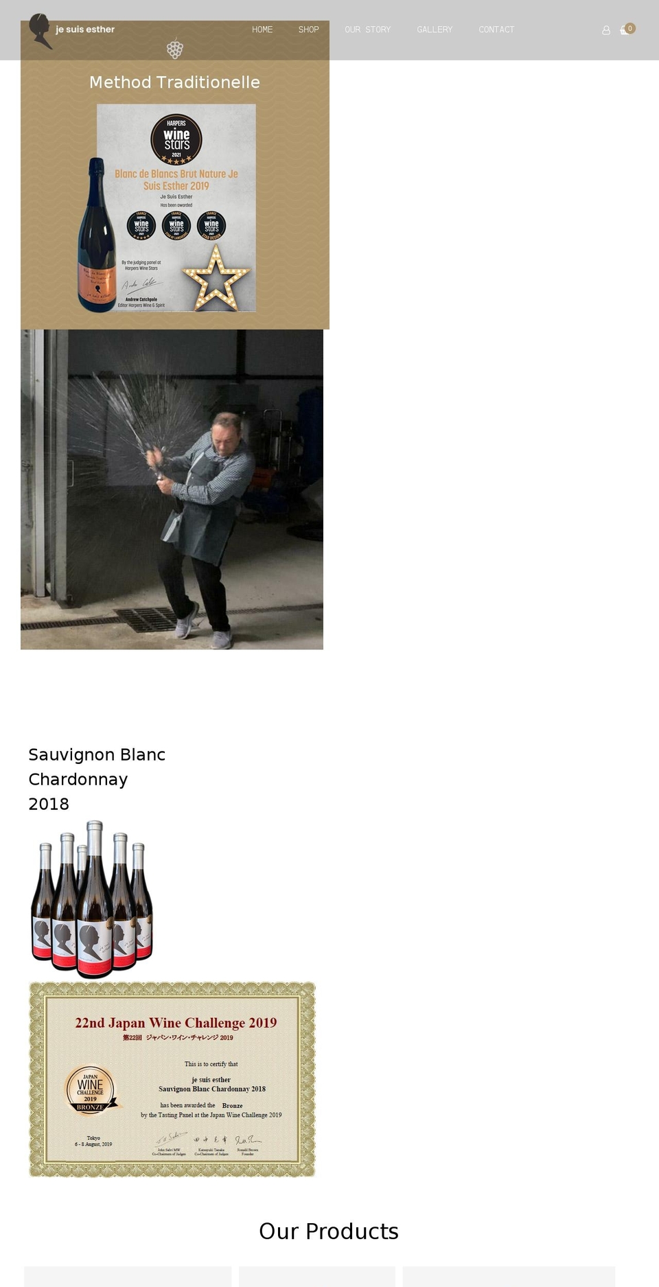 jesuisesther.com shopify website screenshot
