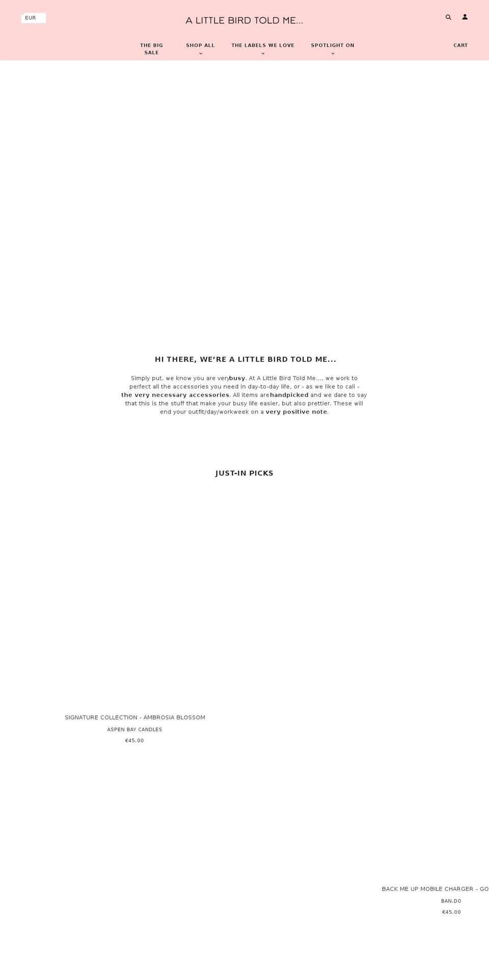 jesuismanche.com — Shopify storefront screenshot