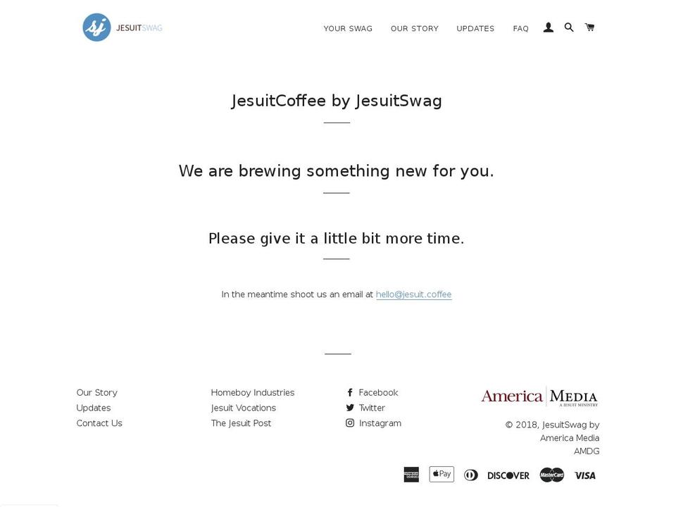 jesuit.coffee shopify website screenshot