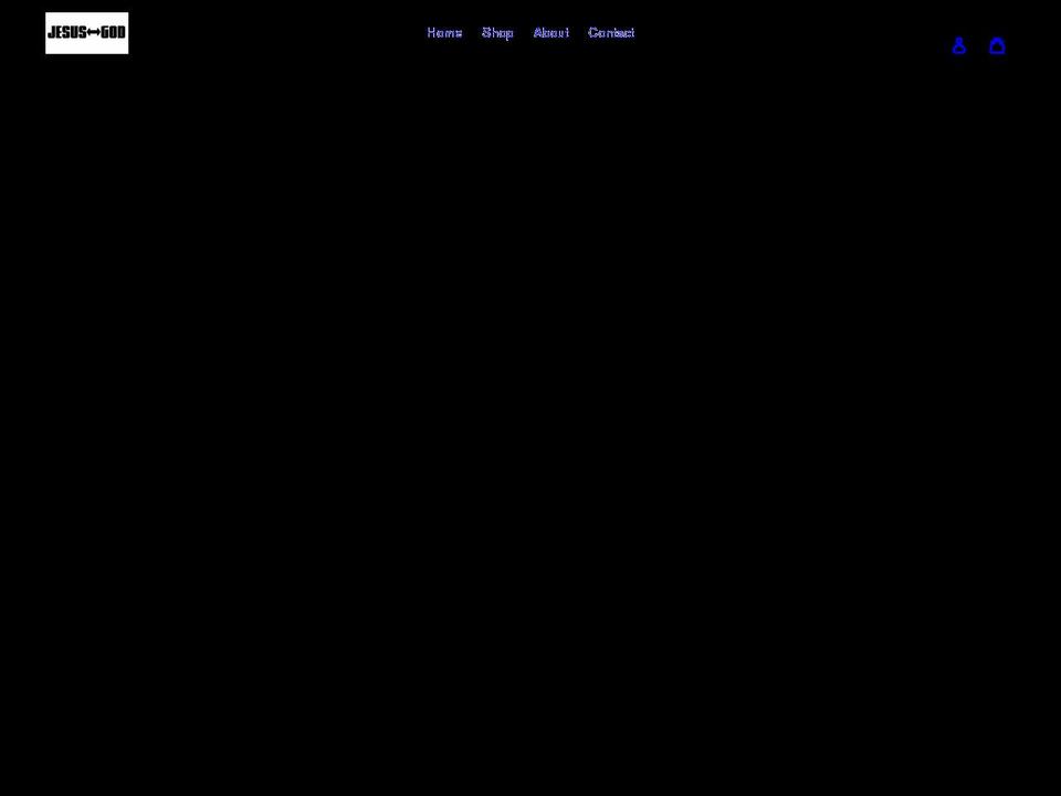 jesus-god.com shopify website screenshot