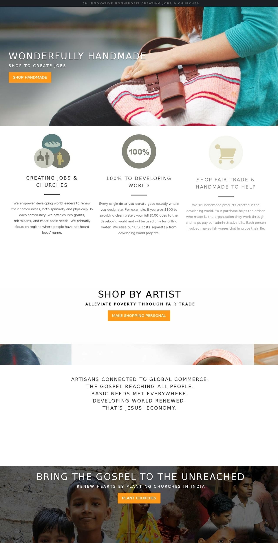 jesuseconomy.com — Shopify storefront screenshot