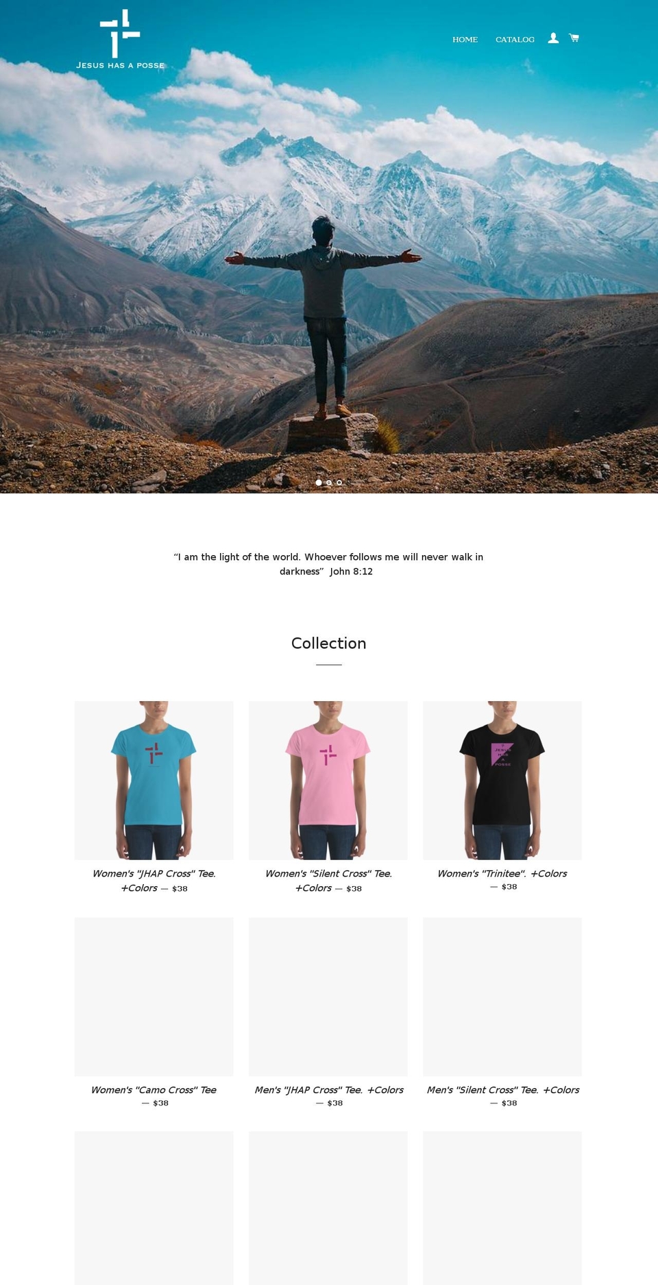jesushasaposse.com shopify website screenshot