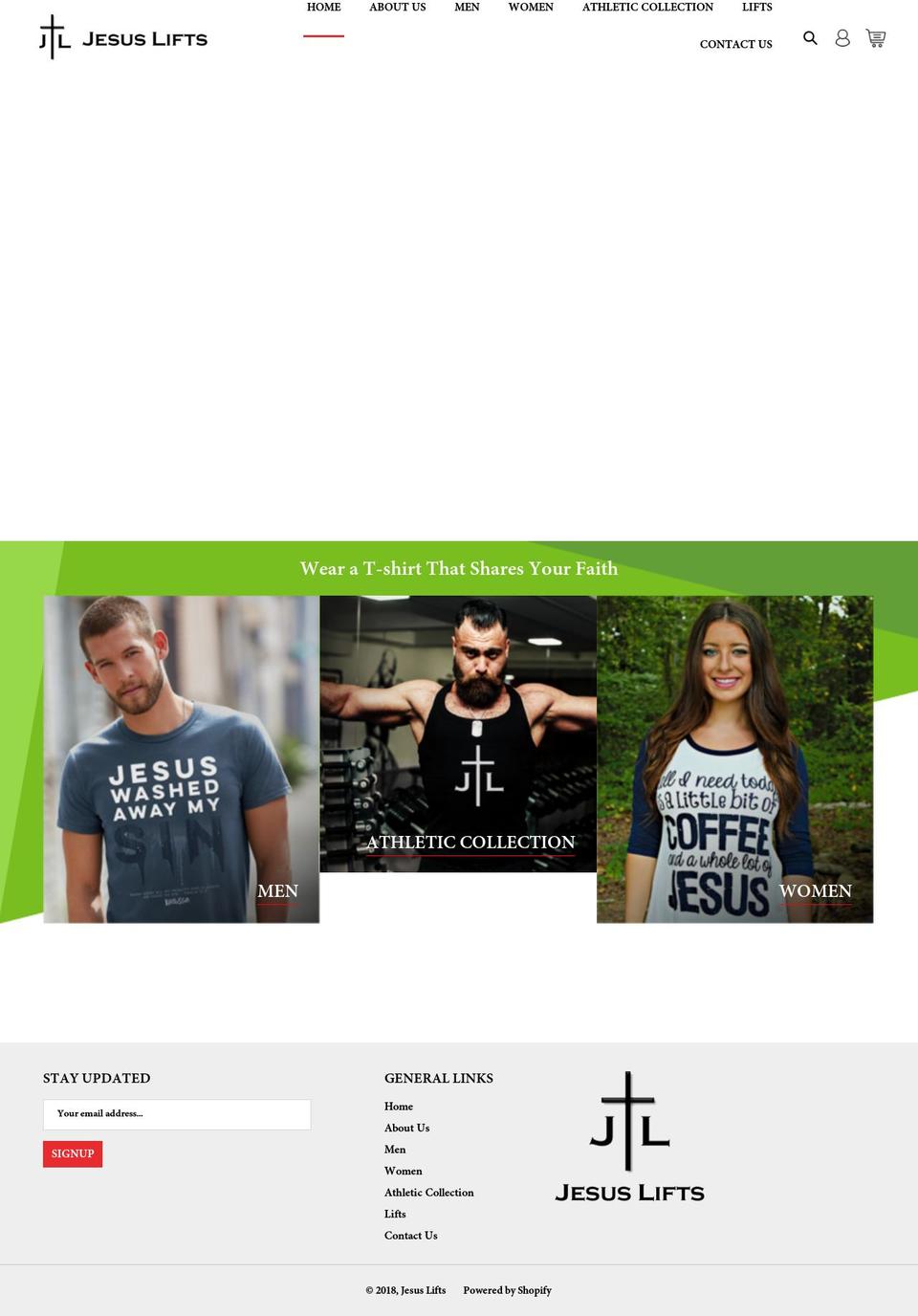 jesuslifts.com shopify website screenshot
