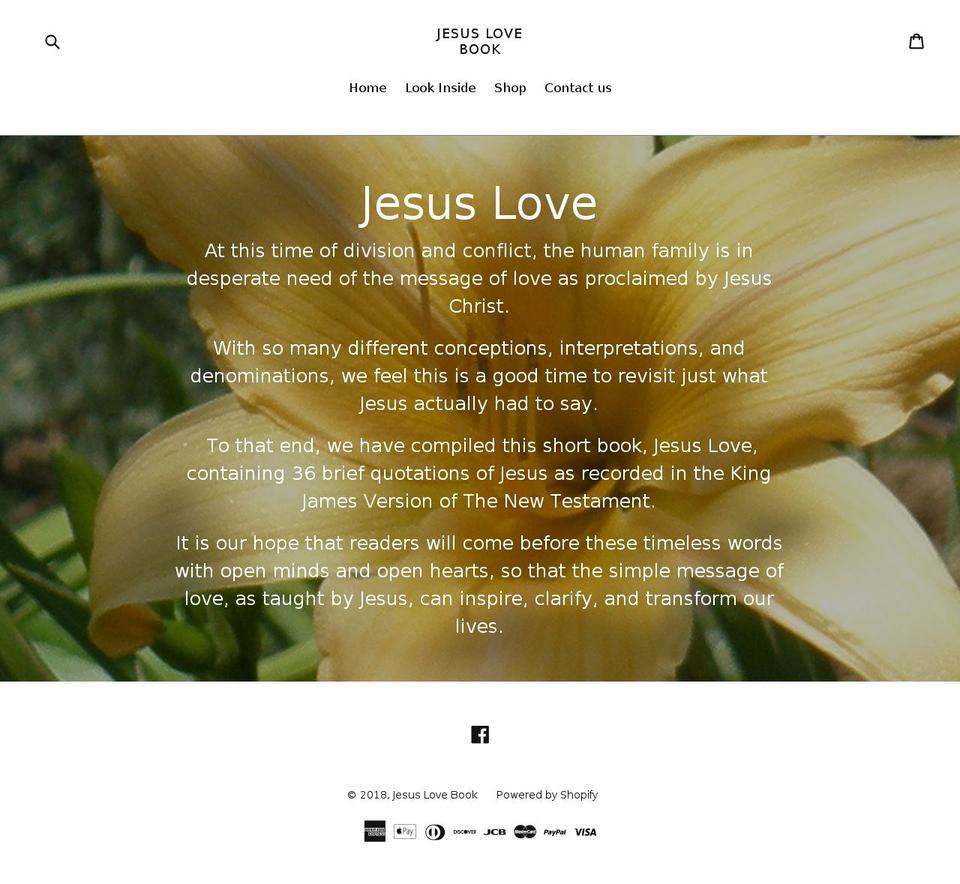 jesuslove.care shopify website screenshot