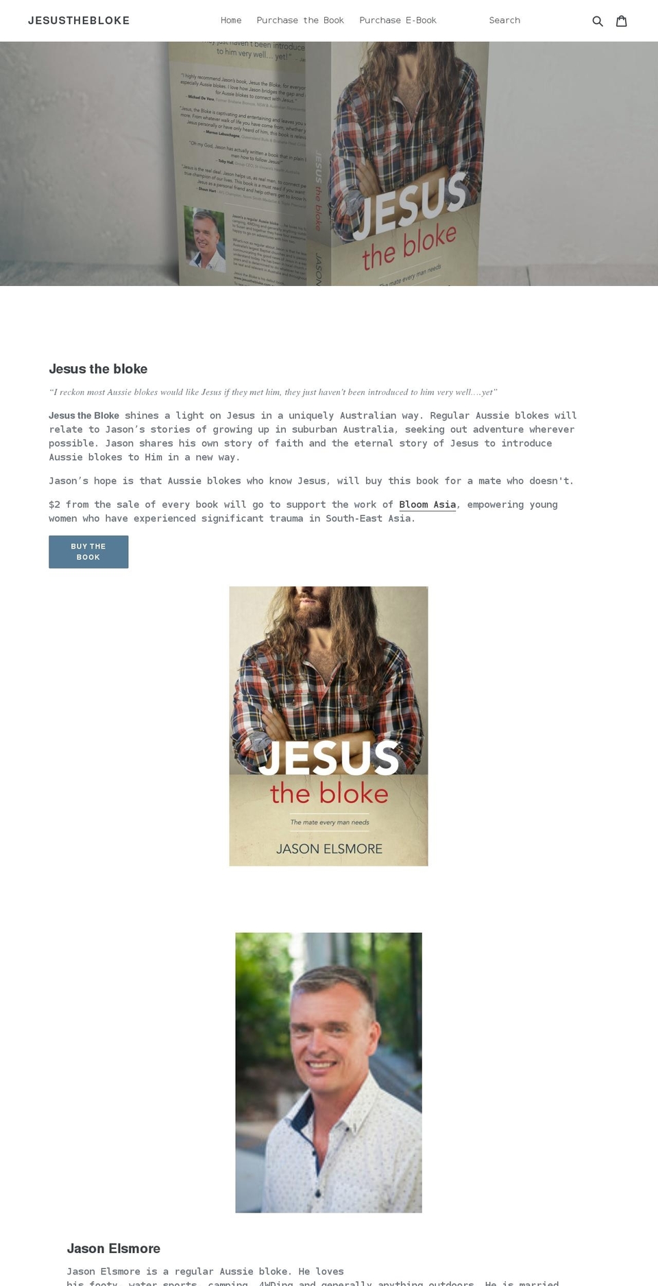 jesusthebloke.com.au shopify website screenshot