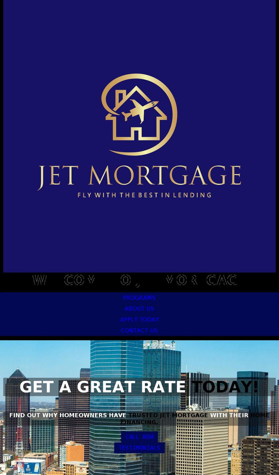 jet-mortgage.com shopify website screenshot