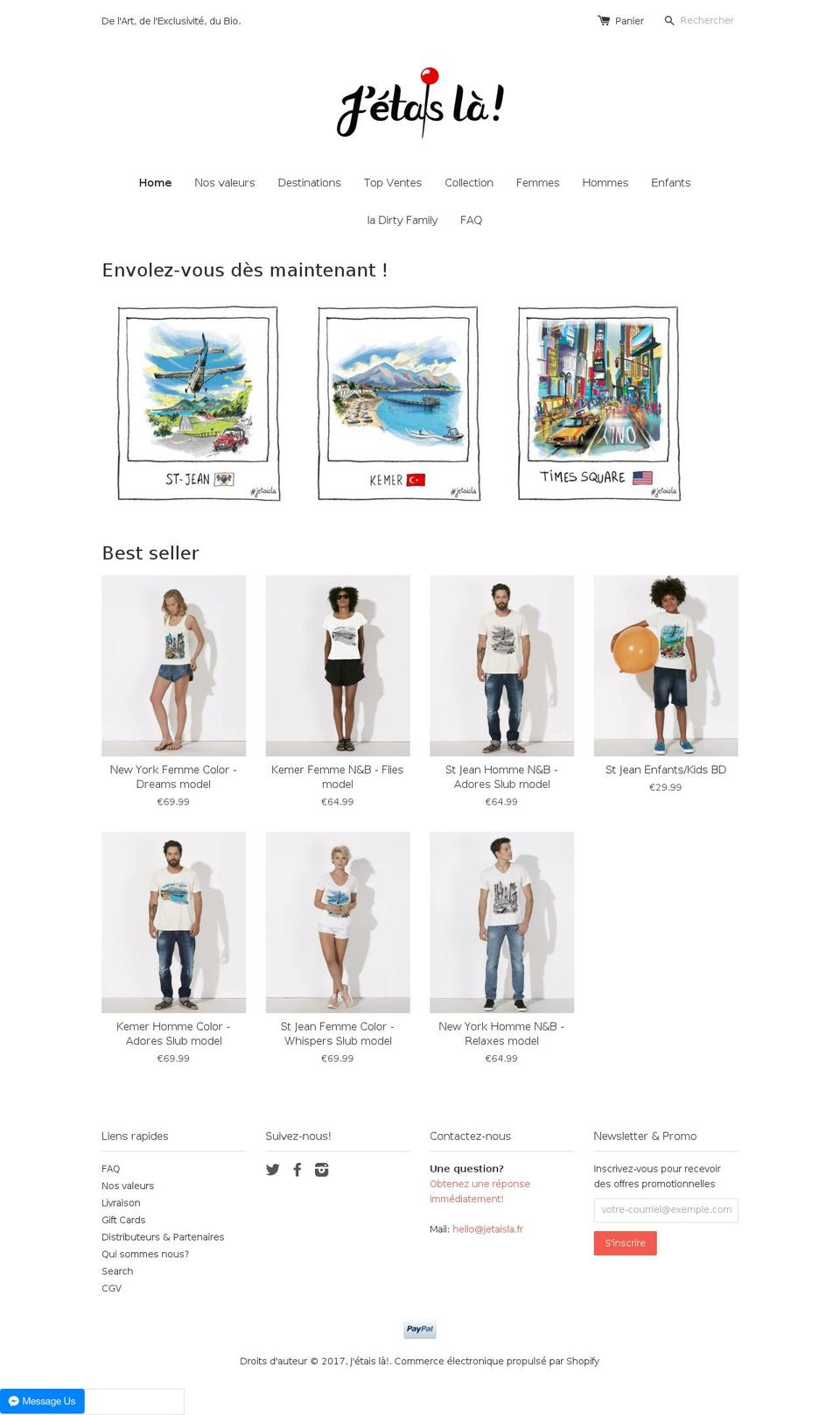 jetaisla.com shopify website screenshot