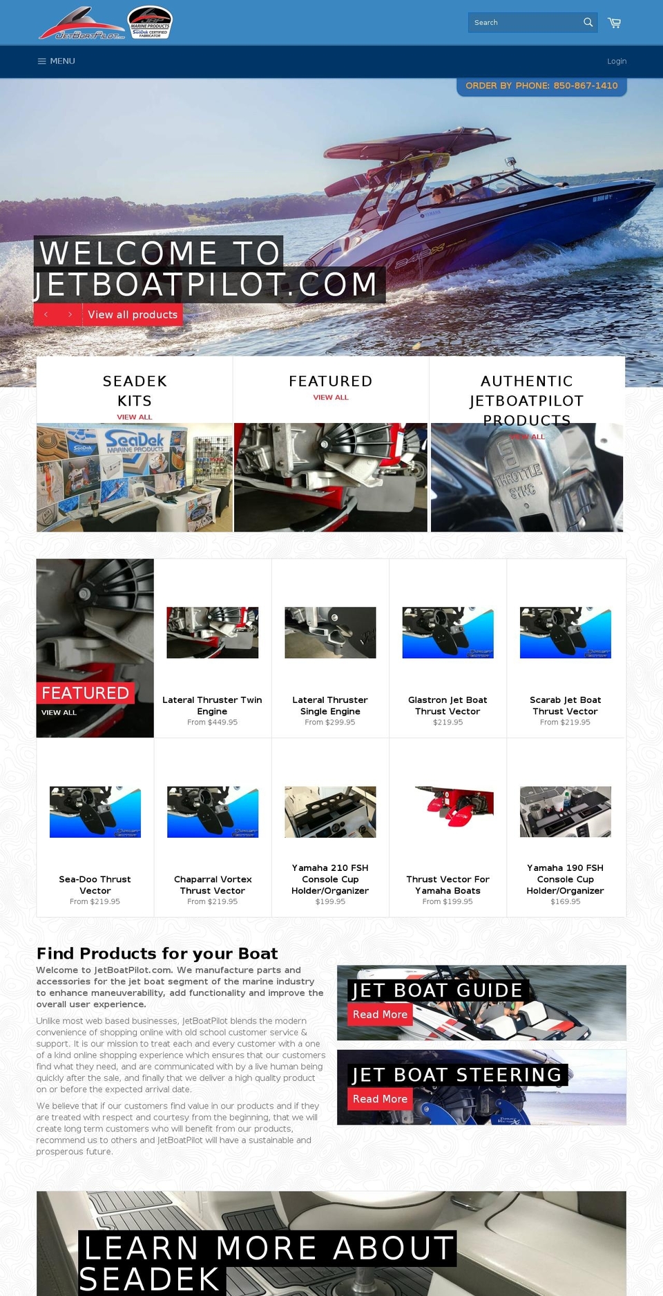 JetBoatPilot Shopify theme site example jetboatpilot.myshopify.com