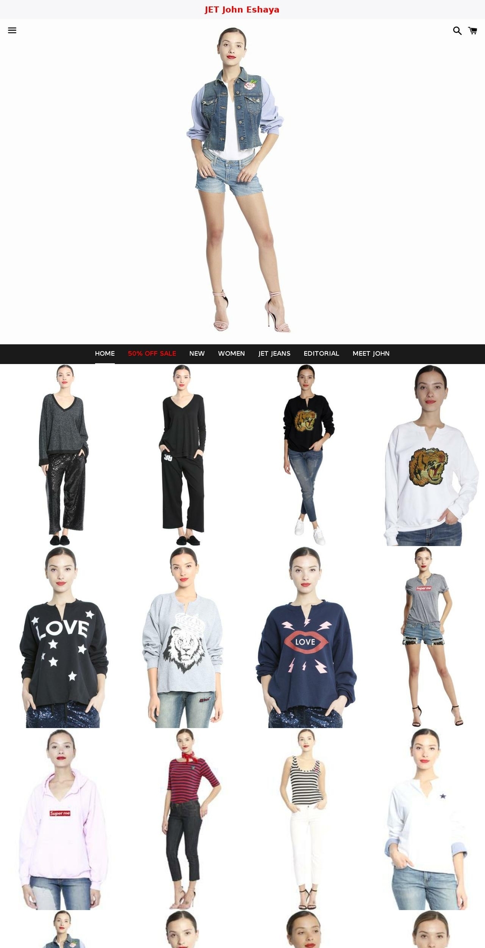 jetjohneshaya.com shopify website screenshot