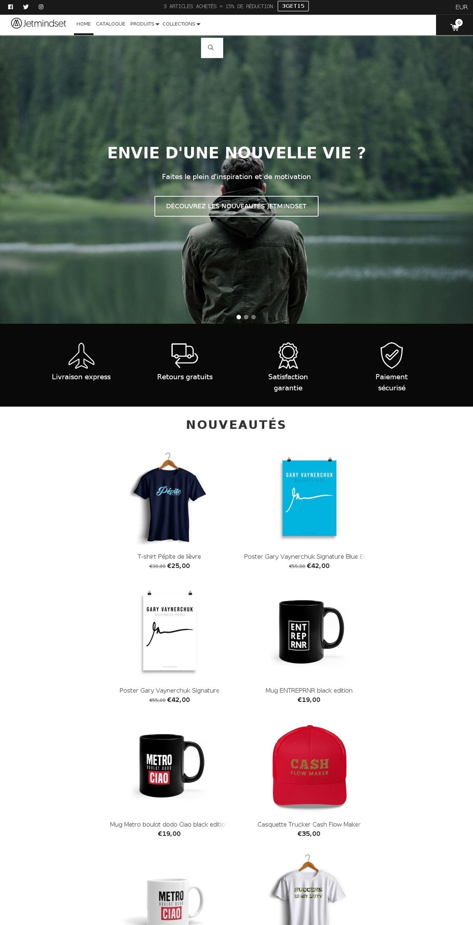 jetmindset.com — Shopify storefront screenshot