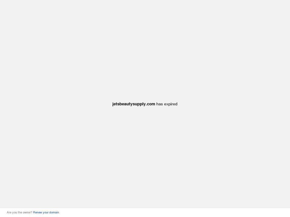 jetsbeautysupply.com shopify website screenshot