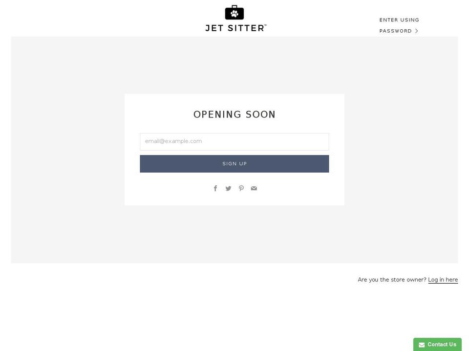 jetsitterpet.com — Shopify storefront screenshot